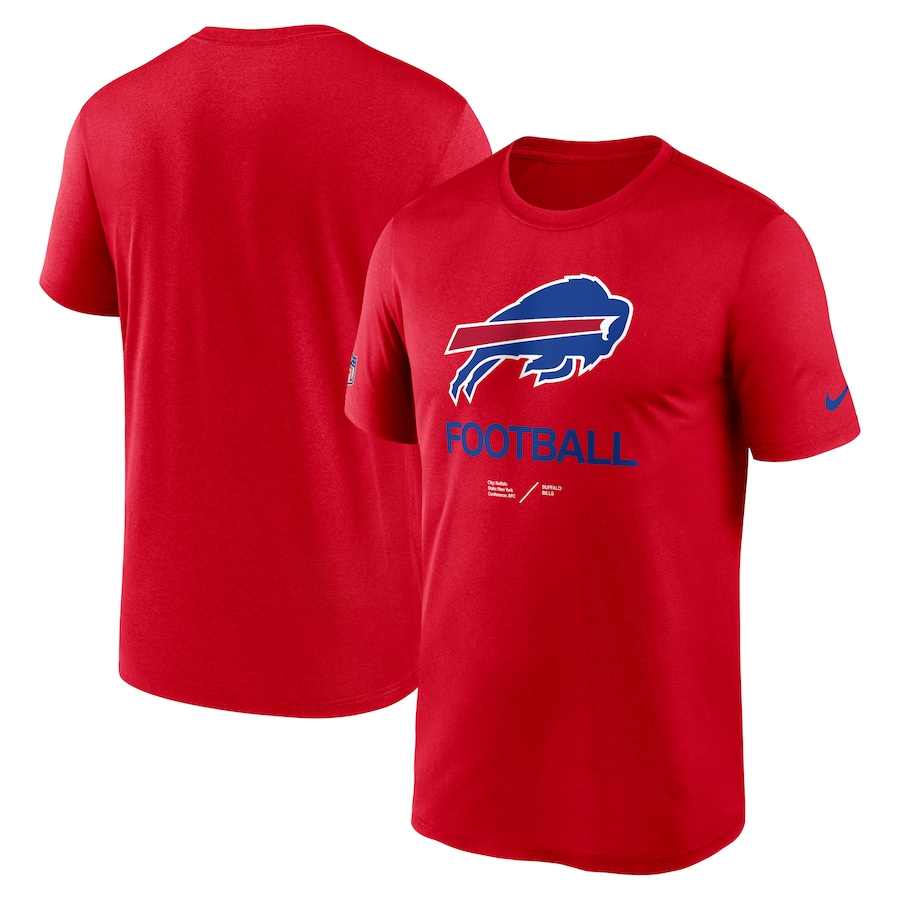 Men's Buffalo Bills Nike Red Infographic Performance T-Shirt